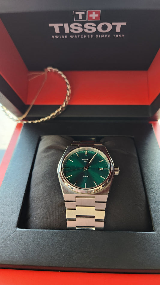 # <TISSOT> PRX (Quartz) 35mm Green Dial