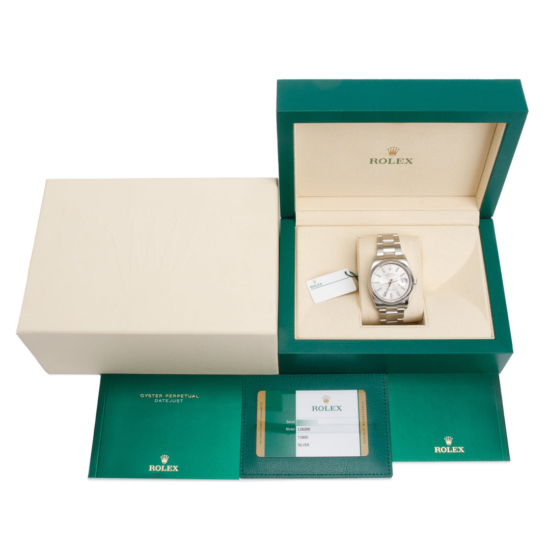 <ROLEX> Oyster Perpetual Datejust 36mm Automatic w/ Box & Papers